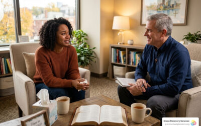 A client in a compassionate Christian counseling session - Christian rehab near Pittsburgh